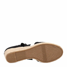 Load image into Gallery viewer, LifeStride Womens Kascade Espadrille Wedge Mary Jane Flat, Black, 8 US