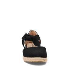 Load image into Gallery viewer, LifeStride Womens Kascade Espadrille Wedge Mary Jane Flat, Black, 8 US