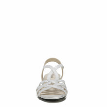 Load image into Gallery viewer, LifeStride Womens Yaya Wedge Sandal Silver 6.5 M