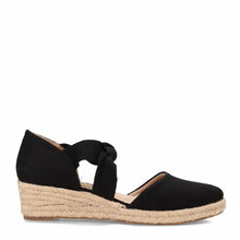 Load image into Gallery viewer, LifeStride Womens Kascade Espadrille Wedge Mary Jane Flat, Black, 8 US