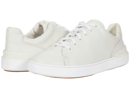 Clarks CourtLite Lace White Leather 7 EE - Wide