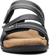 Load image into Gallery viewer, Clarks Roseville Bay Flat Sandal, Metallic Leather, 6 Wide