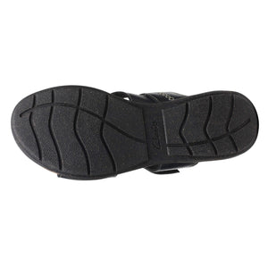 Clarks Roseville Bay Flat Sandal, Metallic Leather, 6 Wide