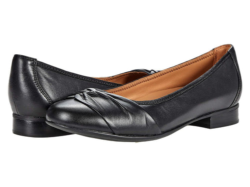 Clarks Un Blush Wish Black Leather 10 B (M)