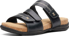 Load image into Gallery viewer, Clarks Roseville Bay Flat Sandal, Metallic Leather, 6 Wide