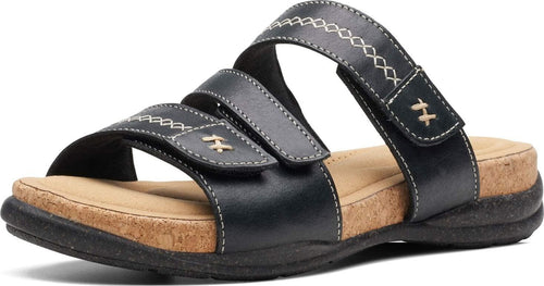 Clarks Roseville Bay Flat Sandal, Metallic Leather, 6 Wide