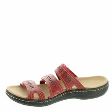 Load image into Gallery viewer, Clarks Women&#39;s Laurieann Dee Flat Sandal, White Leather, 8 Wide