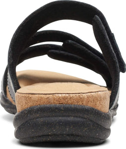 Clarks Roseville Bay Flat Sandal, Metallic Leather, 6 Wide