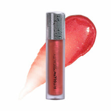 Load image into Gallery viewer, FITGLOW Beauty Lip Colour Serum | Hydrating Lip Gloss | Plumping Anti-Aging Lip Treatment | Natural Shine with Pomegranate Sterols &amp; Collagen | Buildable Color for Dry Chapped Lips | Juice - 10g