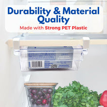Load image into Gallery viewer, EVNE Refrigerator Drawers Fridge Drawer Organizer Fridge Organizer Drawers Small Size Refrigerator Shelf Pull Out Shelf Storage, Storage Egg Deli Cheese Meat 4 Liners Mats Included 15'' Max Size