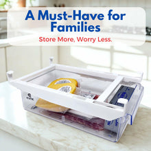 Load image into Gallery viewer, EVNE Refrigerator Drawers Fridge Drawer Organizer Fridge Organizer Drawers Small Size Refrigerator Shelf Pull Out Shelf Storage, Storage Egg Deli Cheese Meat 4 Liners Mats Included 15'' Max Size