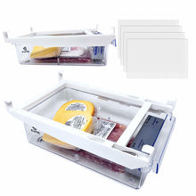 Load image into Gallery viewer, EVNE Refrigerator Drawers Fridge Drawer Organizer Fridge Organizer Drawers Small Size Refrigerator Shelf Pull Out Shelf Storage, Storage Egg Deli Cheese Meat 4 Liners Mats Included 15'' Max Size