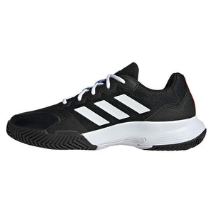 adidas Men's GameCourt 2 Tennis Shoe, Black/White/Solar Red, 10