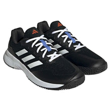 Load image into Gallery viewer, adidas Men&#39;s GameCourt 2 Tennis Shoe, Black/White/Solar Red, 10
