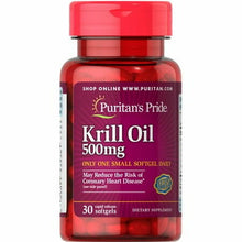 Load image into Gallery viewer, Pack of 2  Puritan s Pride Red Krill Oil 500 mg (86 mg Active Omega-3)
