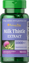 Load image into Gallery viewer, Pack of 2 Puritan's Pride Milk Thistle 1000mg, 4:1 Extract (Silymarin), 90 Count
