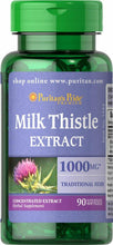 Load image into Gallery viewer, Pack of 2 Puritan's Pride Milk Thistle 1000mg, 4:1 Extract (Silymarin), 90 Count