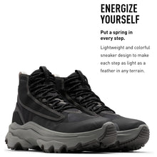 Load image into Gallery viewer, Sorel Men's Kinetic Breakthru Venture Mid Waterproof Shoe - Black, Jet - Size 7.5