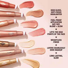 Load image into Gallery viewer, Charlotte Tilbury Glowgasm Beauty Light Wand Liquid Highlighter Makeup - Soft-Focus Pink Highlighter &amp; Blush for Cheeks - Pearlescent, Weightless Radiant Finish - Pinkgasm