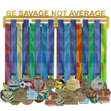 Load image into Gallery viewer, iachieve Medal Hanger Display Rack Frame – Stainless Steel Holder Easy to Install Race Gymnastics, Running, or Ribbon for Over 40 Medals Perfect Gifts Him, Her, Gold
