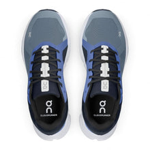 Load image into Gallery viewer, On Men's Cloudrunner Sneakers, Metal/Midnight, Blue, 9 Medium US