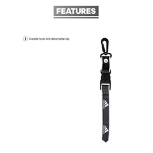 Load image into Gallery viewer, adidas Interval Wrist Lanyard, Black/White, One Size