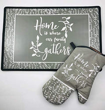 Load image into Gallery viewer, Kitchen Oven Mitt Pot Holder Set Red Kitchen Linens Oven Mitt Pot Holder Pack