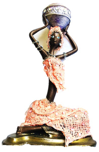 Handmade statuette "palenquera" women