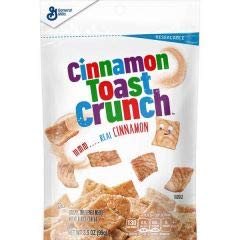 Resealable pouches of Cinnamon Toast Crunch; 3.5oz