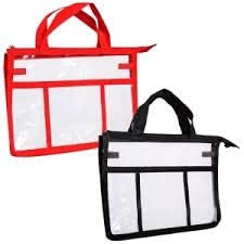 Red Clear Bag-Toiletries/Craft Tote Jewelry Bling Bag