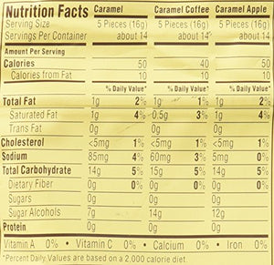 WERTHER'S ORIGINAL Sugar Free Caramel Hard Candy, 1.46 Ounce Bag (Pack of 12), Hard Candy, Bulk Candy, Individually Wrapped Candy Caramels, Caramel Candy Sweets, Bag of Candy, Hard Candy Bulk