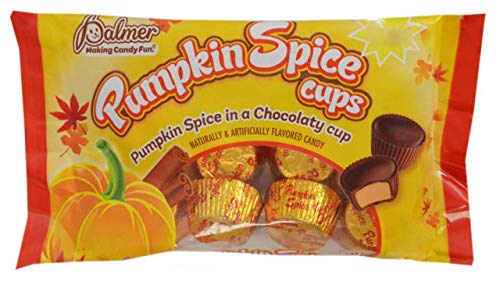 Palmer (1) Bag Pumpkin Spice Cups Chocolaty Shell Filled with Creamy Pumpkin Spice Center - Halloween/Fall Candy Net Wt. 4.5 oz