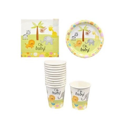 Baby Shower Paper Plates, Cups and Napkins (Gender Neutral)