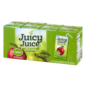 Juicy Juice 100% Apple Juice, 4.23-Ounce Packages 8 boxes, (Pack of 5)