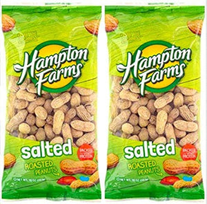 Salted Roasted Peanuts, 10-oz. Bags - 2 Packs; Hearty and healthy peanuts a good source of Protein (1)