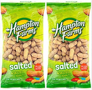 Salted Roasted Peanuts, 10-oz. Bags - 3 Packs; Hearty and healthy peanuts a good source of Protein