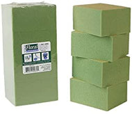 Greenbrier 8 Piece Gentle Grip Floral Foam Blocks, Green (8 blocks)