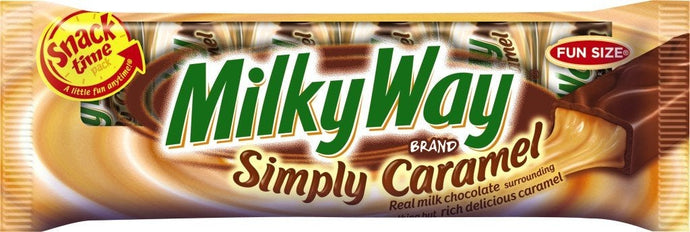 MILKY WAY Simply Caramel Milk Chocolate Fun Size Candy Bar, 4.42 Ounce