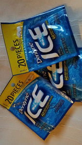 Dentyne Ice Peppermint Gum, 3 - 20-ct. Bags Total 60 Pcs.