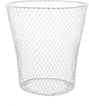 Load image into Gallery viewer, Essentials Wire Mesh Waste Basket (White)
