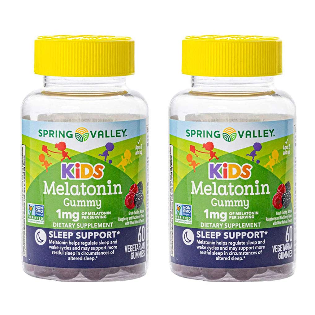 Spring Valley Kid's Melatonin 1 mg Sleep, 60 Vegetarian Gummies (Pack –  areHandmade