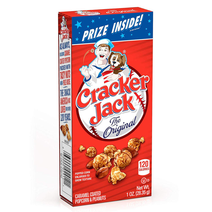 Cracker Jack Original Caramel Coated Popcorn & Peanuts, 1 Ounce Boxes ( 3 BOXES)