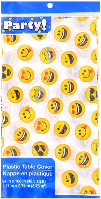 Emoji Party Plastic Table Cover 2 Pack