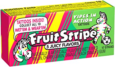 Fruit Stripe Gum, 1.8 Ounce Pack, Pack of 12