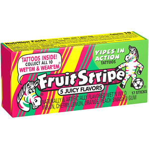 Fruit Stripe Gum, 1.8 Ounce Pack, Pack of 12