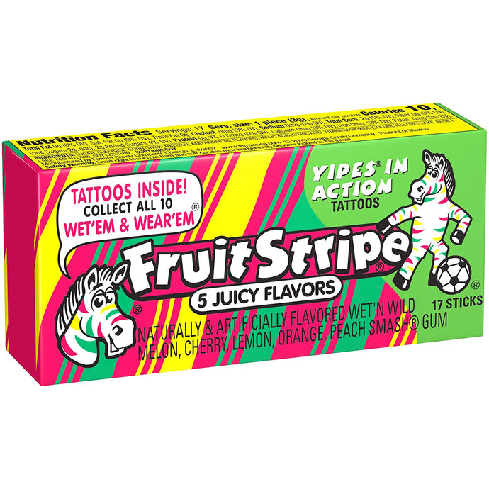 Fruit Stripe Gum, 1.8 Ounce Pack