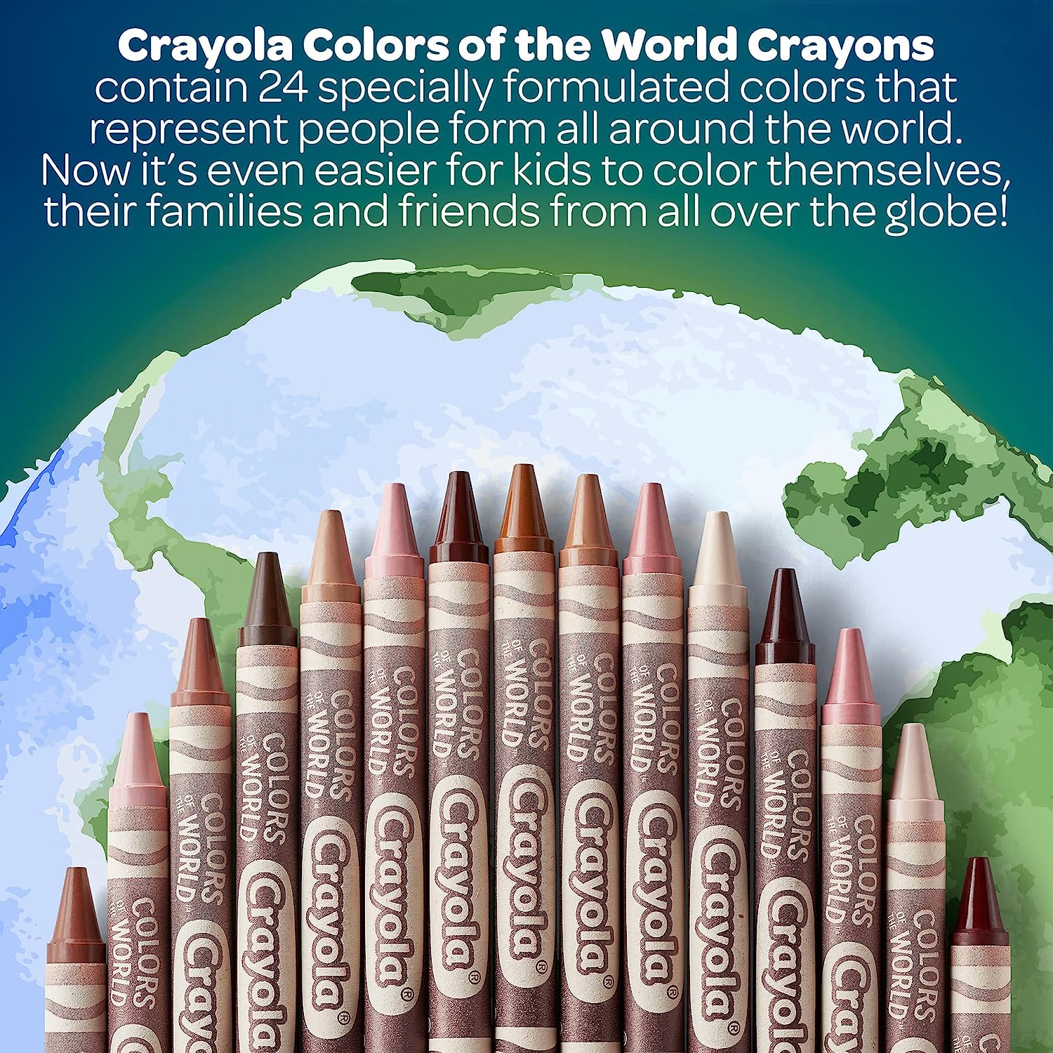 Crayola Crayons 24 Count, Colors of The World, Skin Tone Crayons, 24 C –  areHandmade