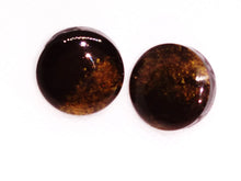 Load image into Gallery viewer, Earrings Brown Circle