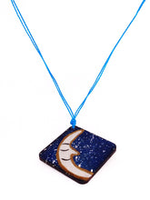 Load image into Gallery viewer, Necklace Moon (painted Hand)