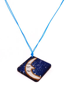 Necklace Moon (painted Hand)